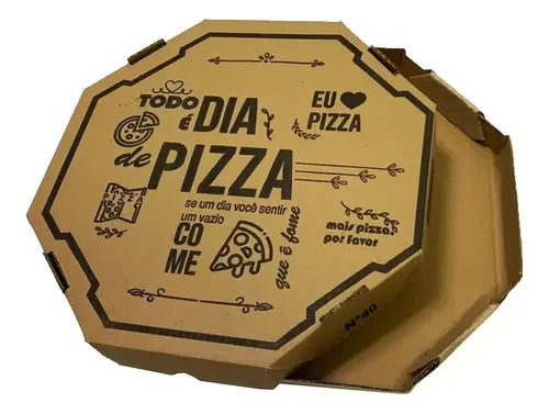 CAIXA FECHADA DE PIZZA COM 25UN