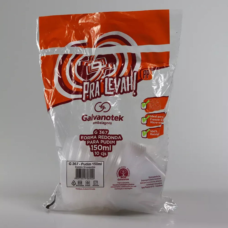 FORMA FORNEAVEL GALVANOTEK PUDIM G367SF 150ML 10X1 - PRA LEVAH!