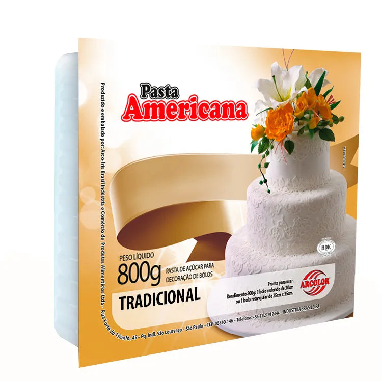 PASTA AMERICANA TRADICIONAL - ARCOLOR - 800g